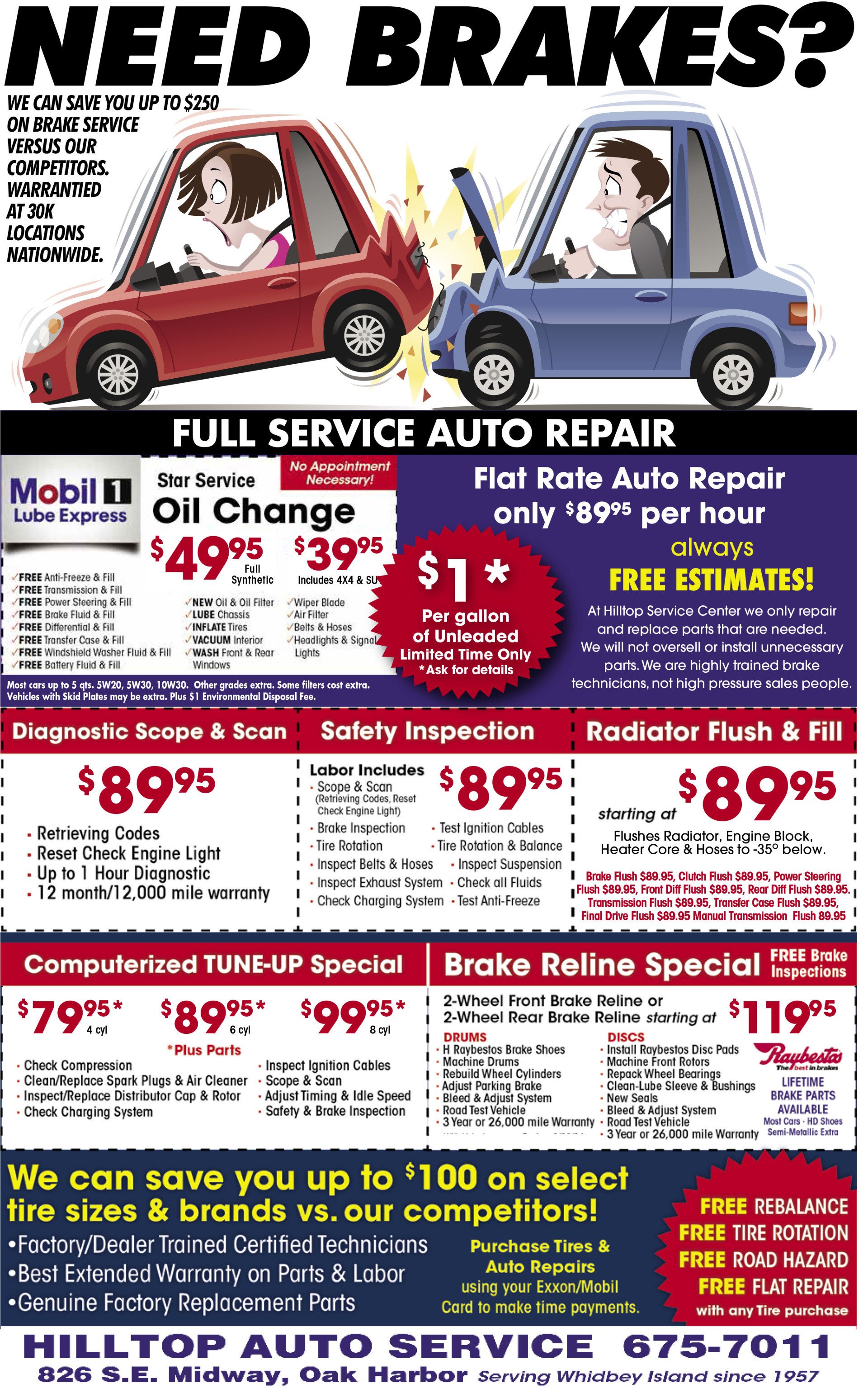 Hilltop Auto Service Auto Garage Oak Harbor, WA