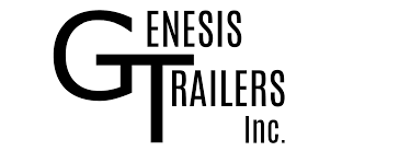 Genesis Trailers Inc. logo with stylized black text on white background