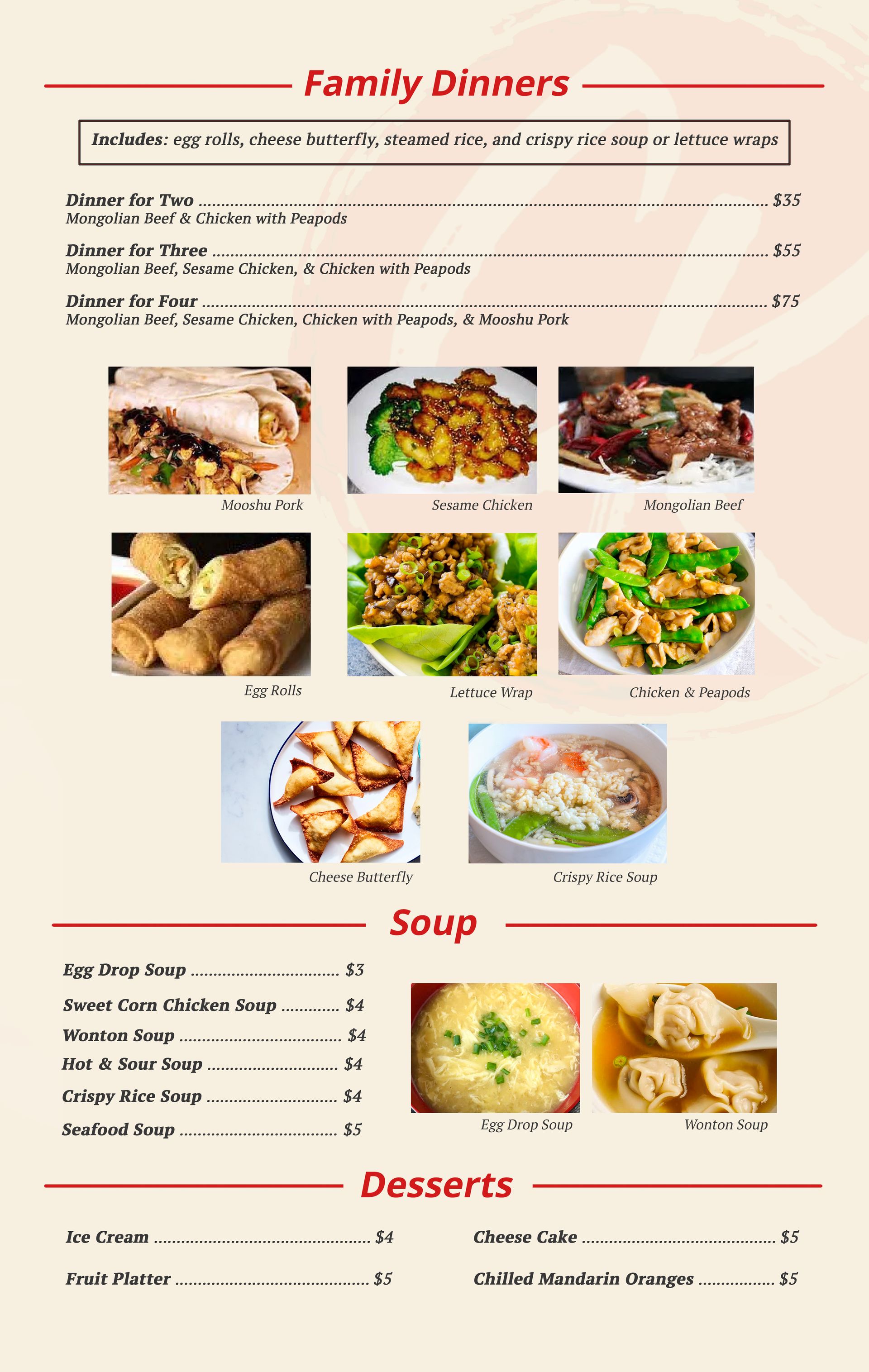 Charlie Kang's Chinese & Korean Cuisine Menu East Lansing, MI