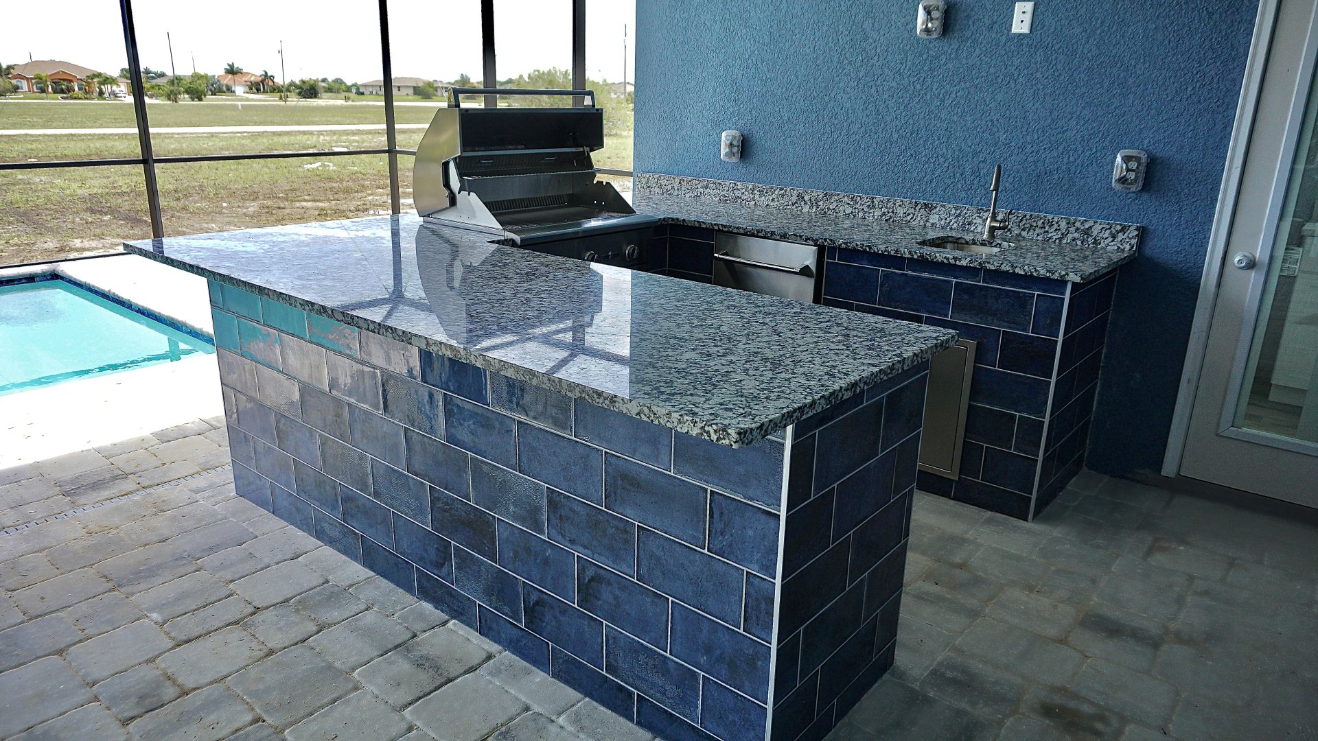 Porcelain and Tile Outdoor Kitchens HL Posey Builders