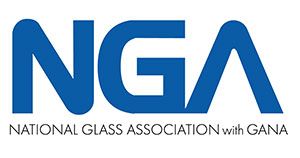 NGA logo in blue with “National Glass Association with GANA” text