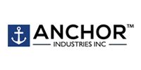 Anchor Industries Inc. logo with navy anchor icon and black text on a white background