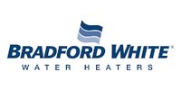 Bradford White Water Heaters logo in blue text on a white background