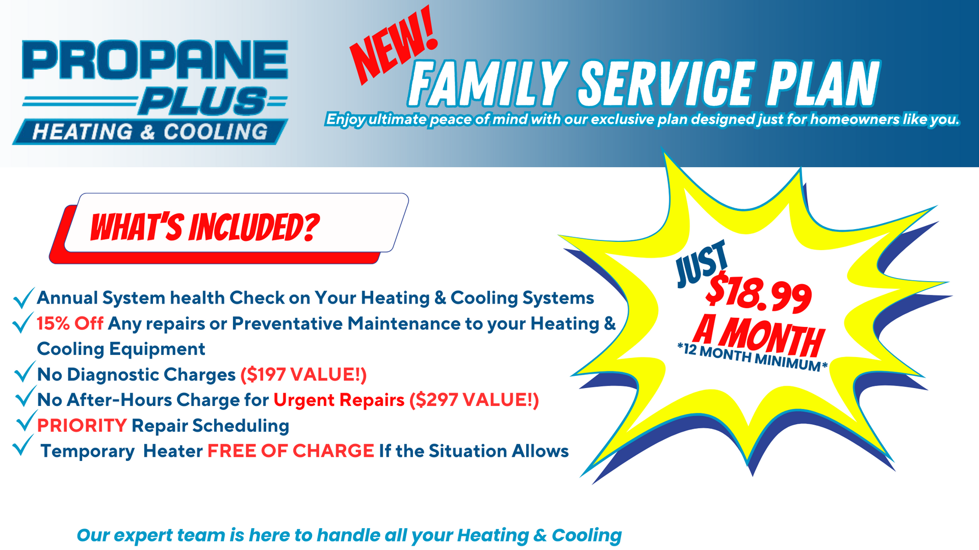 Introducing the Propane Plus Family Service Plan