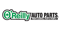 O’Reilly Auto Parts logo with green gear icon and black-and-red text