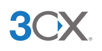 Logo for 3CX, blue