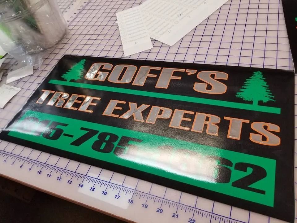 A rectangular sign for 