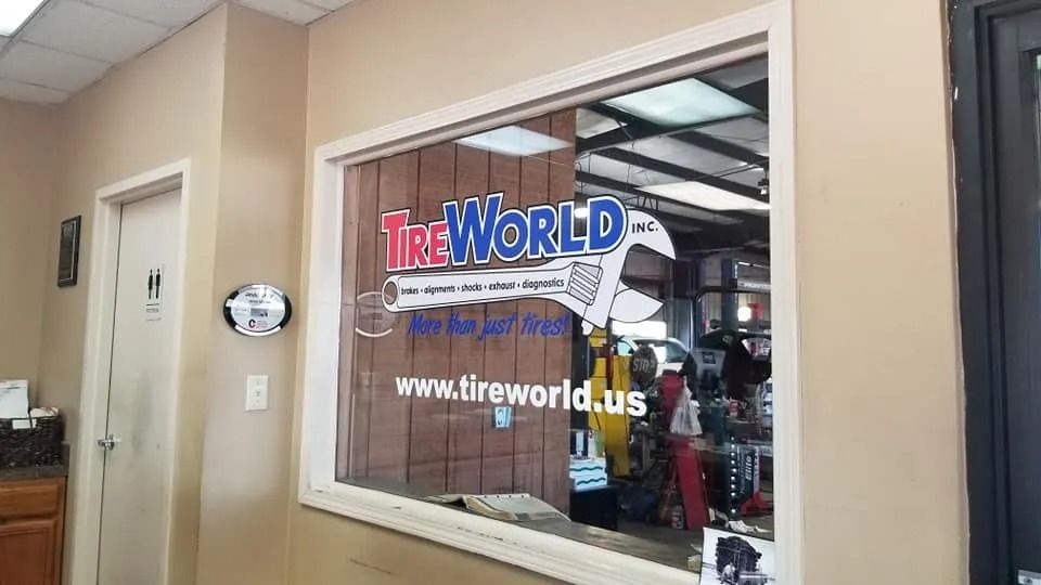 Glass window showing the 