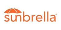 The Sunbrella logo: a stylized orange umbrella icon above the word 