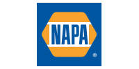 NAPA logo: blue square with a yellow hexagon containing 