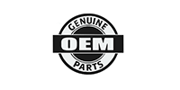 Black and white OEM logo: circle with 
