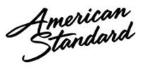 American Standard in a black, cursive script logo on a white background.