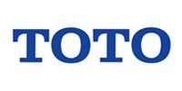 TOTO logo in blue, serif font on a white background.
