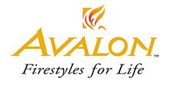 Logo for Avalon: Gold text 