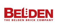 The red logo for The Belden Brick Company, featuring stylized text and three vertical dots between the letters L and D.