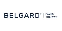 Belgard logo with the brand name in bold dark blue text next to the tagline