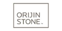 The logo for Orijin Stone, featuring the company name in a gray sans-serif font centered inside a simple rectangular box.