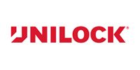 The red Unilock logo consisting of a geometric icon followed by the brand name on a white background.