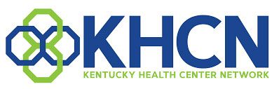 KHCN logo with blue letters and green hexagon emblem for Kentucky Health Center Network