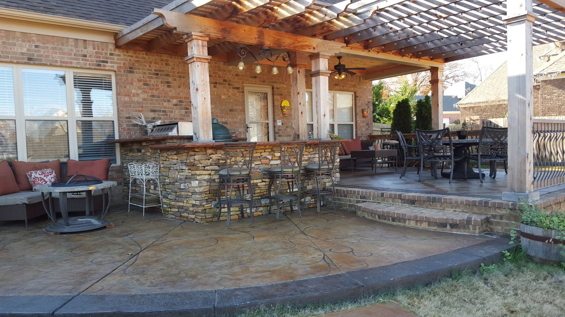 Backyard Living Memphis, TN Baltz & Son's Concrete Service