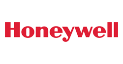 The honeywell logo is red and white on a white background.