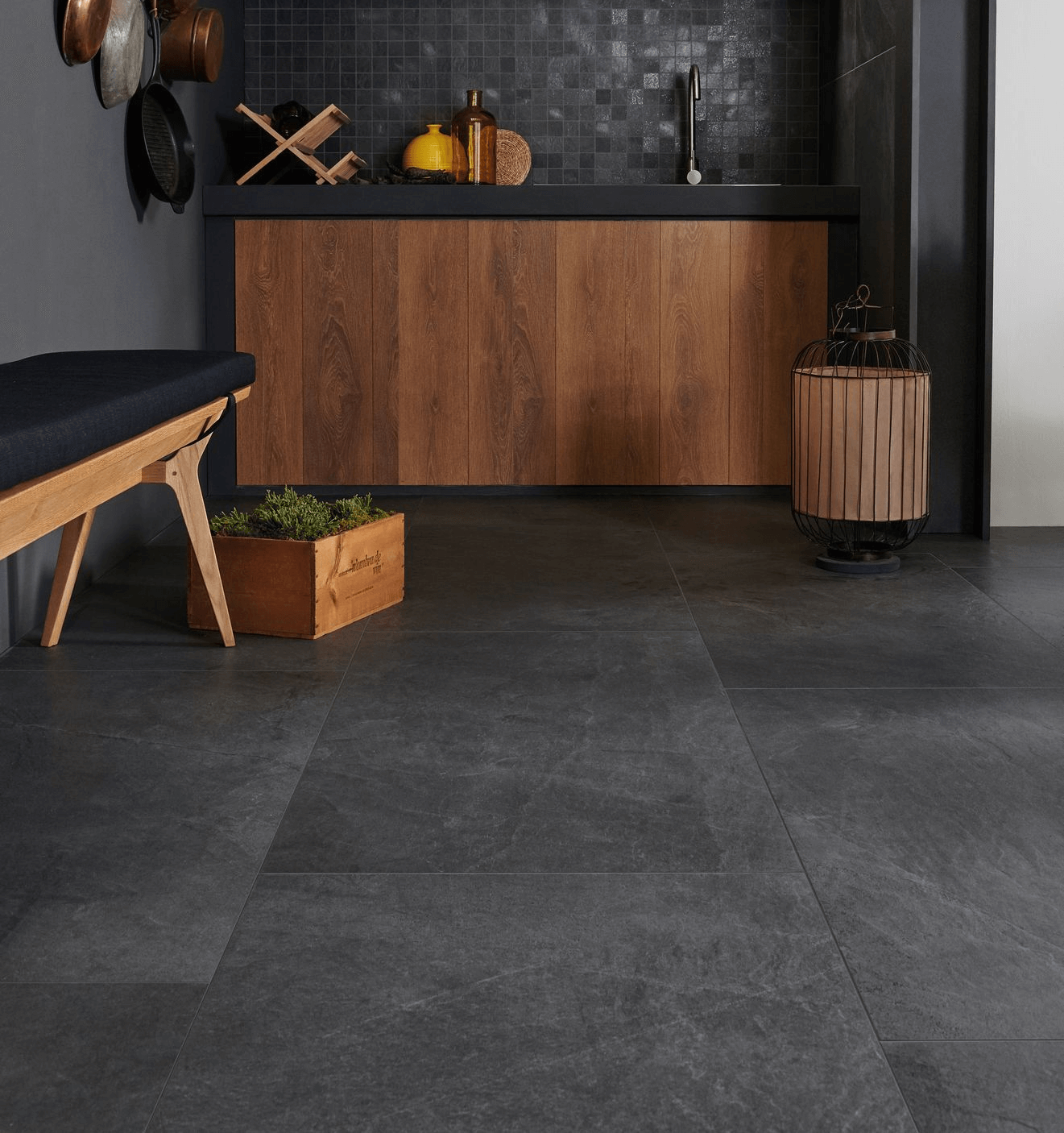 24x24 porcelain floor tiles by Happy Floors with modern design and smooth matte finish