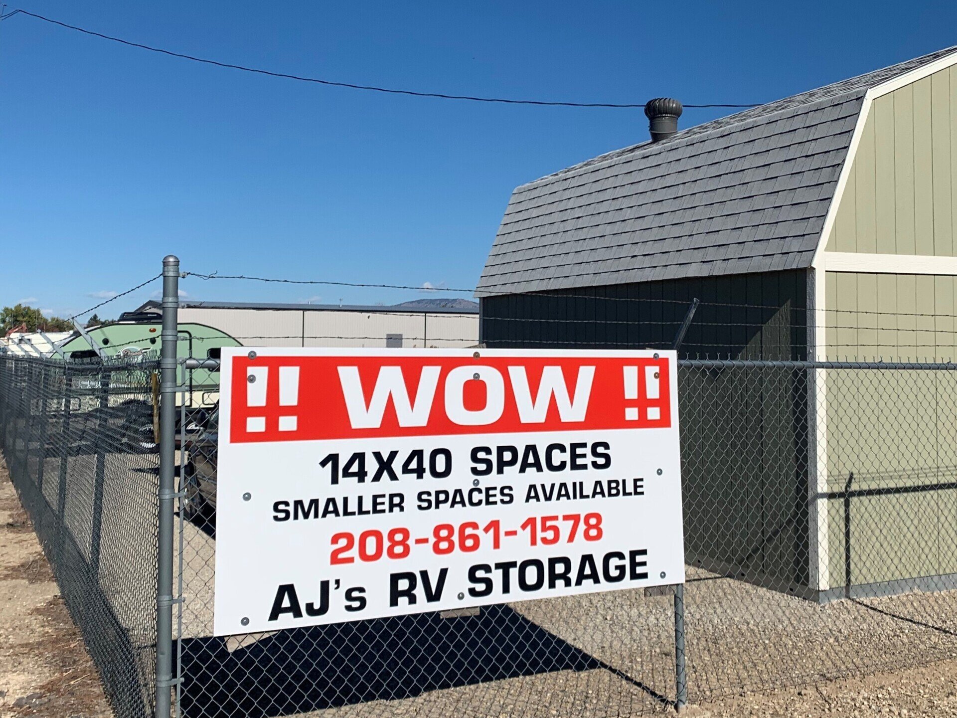 Open Storage Units RV Storage Boise, ID