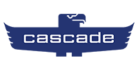 A blue logo featuring a stylized eagle with wings spread, surrounding the white, lowercase text 