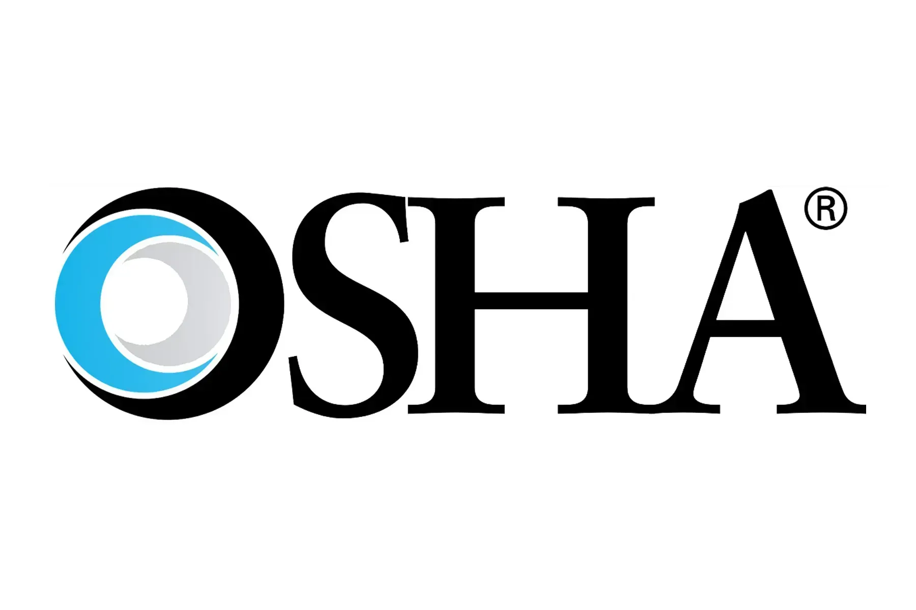OSHA logo with a stylized blue and gray eye symbol and black text.