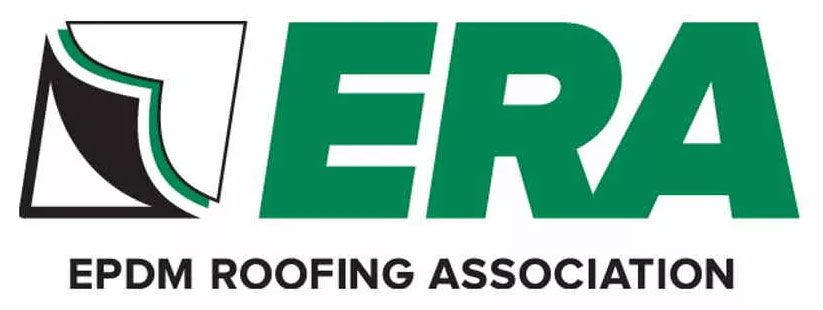 ERA EPDM Roofing Association logo with green and black roof icon and text