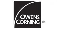 The Owens Corning logo featuring the company name in white text inside a black square with a white curved line.