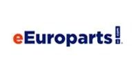 EEuroparts logo in orange and blue on a white background