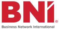 Red BNI logo with the words 