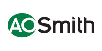 Logo of AO Smith. The letters A and C are in a green circle, and 