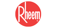 Rheem logo: White text 