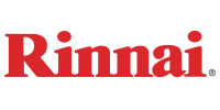 Rinnai logo in red text.