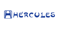 Logo for Hércules, a brand that looks like a Honda car logo with the brand name.