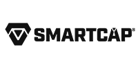 SmartCap logo, black text and geometric emblem on a white background.