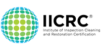IICRC logo: blue and green globe with 