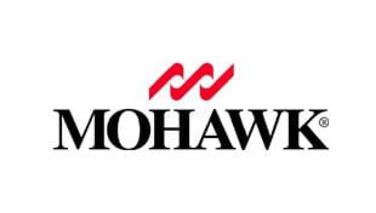 Mohawk logo: red wavy symbol above the word