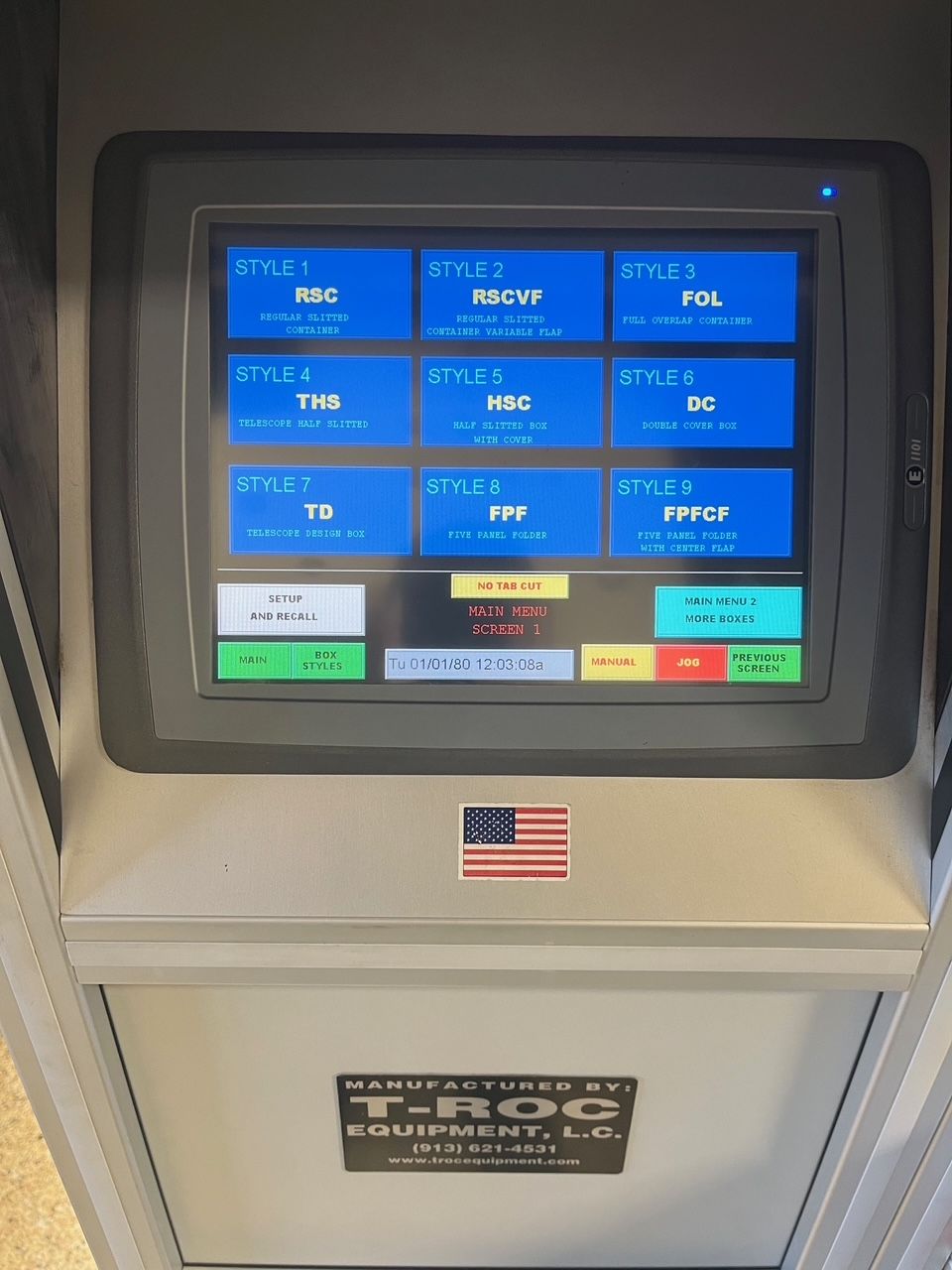 Used Box Making Machine | T-ROC Equipment LLC