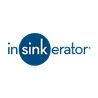 Insinkerator logo in blue, white text on a white background.