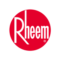 Rheem logo: White text