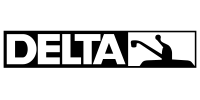 Logo for Delta, featuring the word 