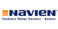 Navien logo: blue text 