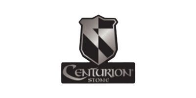 Centurion Stone logo: shield with a diagonal stripe and company name below.
