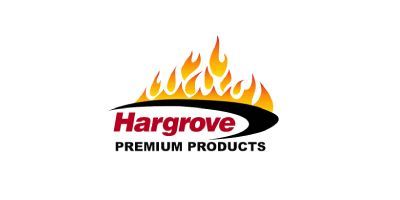 Logo of Hargrove Premium Products featuring flames and text.