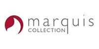 Marquis Collection logo: a burgundy teardrop shape beside 