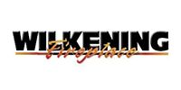 Logo for Wilkening, featuring the name in bold black letters with 