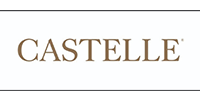 CASTELLE logo in brown serif lettering on a white background